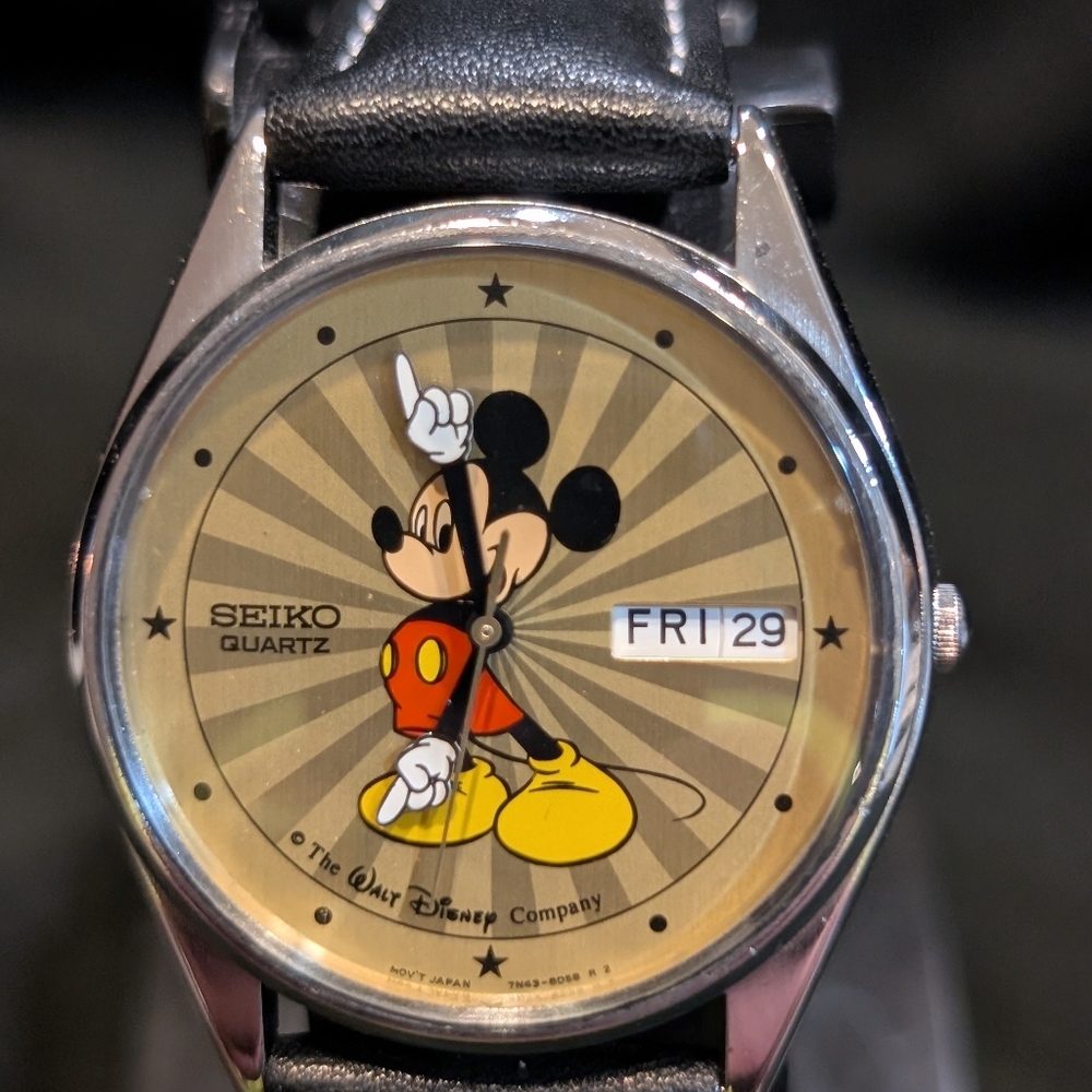 Seiko Quartz Mickey Mouse Watch